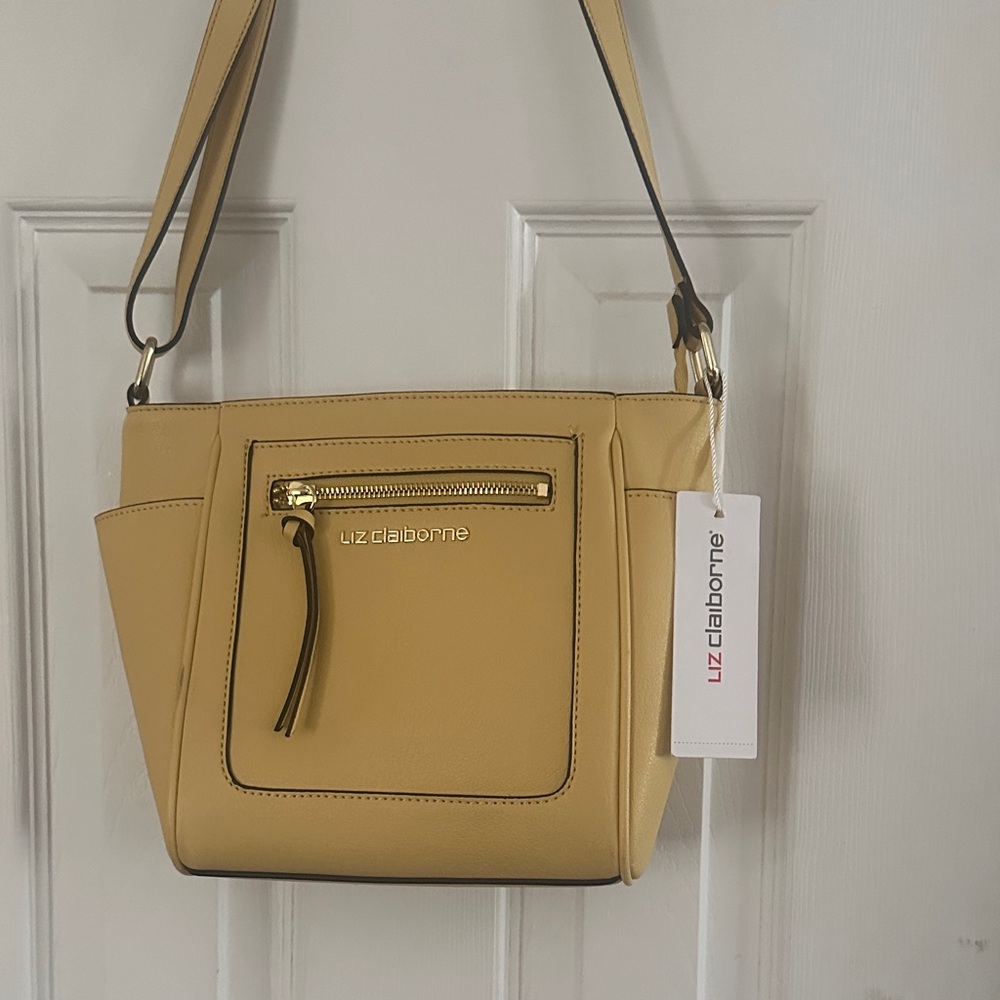 Liz Claiborne Mustard Shoulder Bag